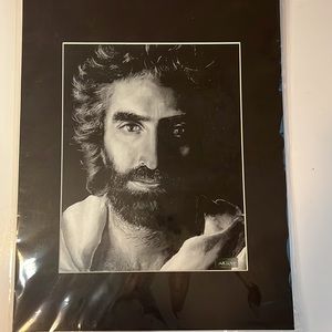 Prince of Peace Jesus 8X10 Akianne Kramarik Black and White Double Matted Print